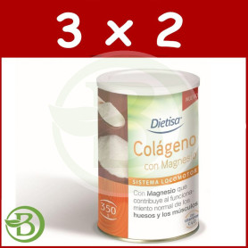 Pack 3x2 Colágeno con Magnesio 350Mg. Dietisa