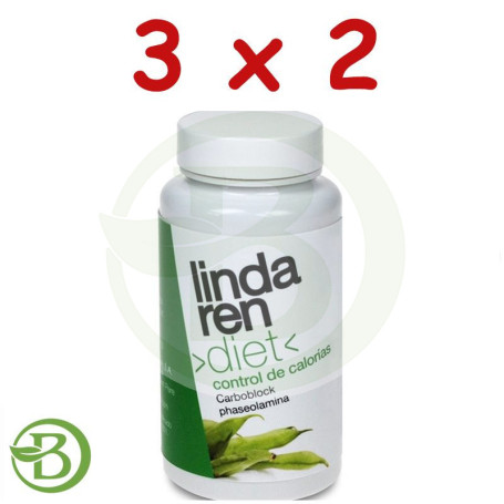 Pack 3x2 Carbo Block 60 Cápsulas Lindaren Diet