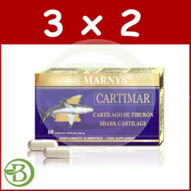 Pack 3x2 Cartimar 60 Cápsulas Marnys