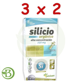 Pack 3x2 Silicio Organico Concentrado 250Ml Pinisan