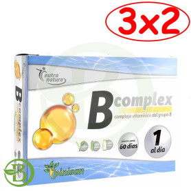Pack 3x2 B Complex 60 Capsulas Pinisan