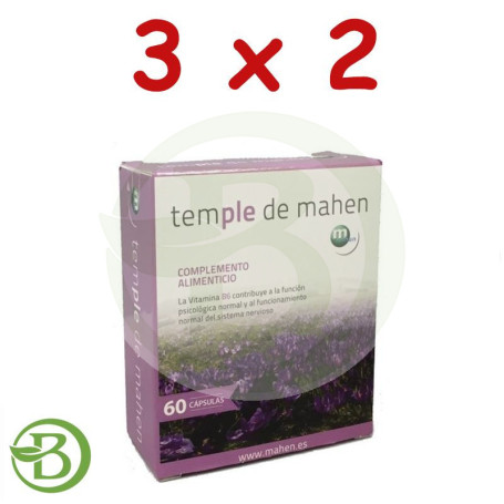 Pack 3x2 Temple 60 cápsulas Mahen