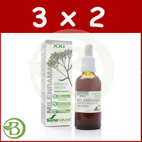 Pack 3x2 Extracto de Milenrama 50Ml. Soria Natural