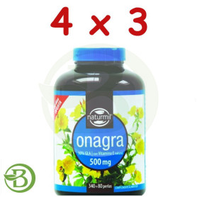 Pack 4x3 Onagra 500Mg. 420 Perlas Naturmil