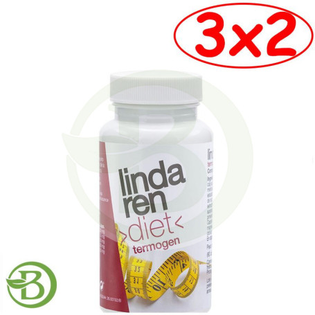 Pack 3x2 Termogen 60 Cápsulas Linda Ren Diet