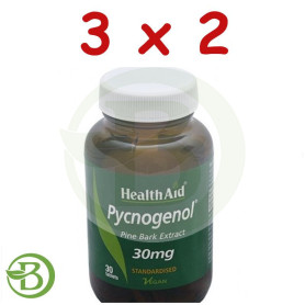 Pack 3x2 Pycnogenol 30Mg. Health Aid