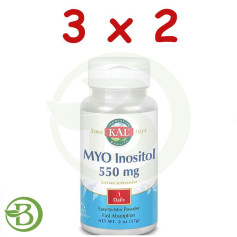 Pack 3x2 Myo Inositol 550Mg. 57Gr. Kal