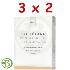 Pack 3x2 Triptofano + B6 + Magnesio 30 Comprimidos Herbora