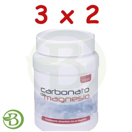 Pack 3x2 Carbonato de Magnesio 300Gr. Plantis