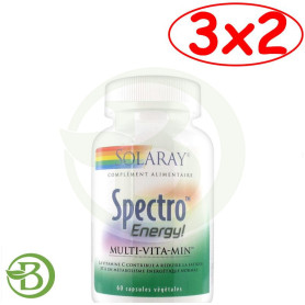 Pack 3x2 Spectro Energy Multi-Vita-Min 60 Cápsulas Solaray