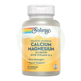 Calcium y Magnesium 90 Cápsulas Solaray