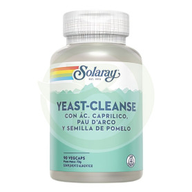 Yeast Cleanse 90 Cápsulas Vegetales Solaray