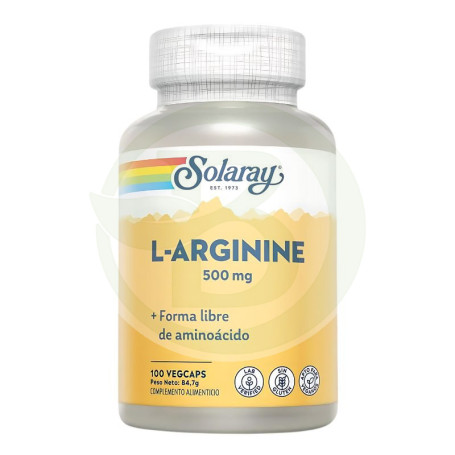 L-Arginine 500Mg. 10 Cápsulas Solaray