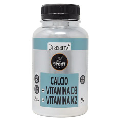 Calcio Vitamina D3+K2 90 Comprimidos Sport Live Drasanvi