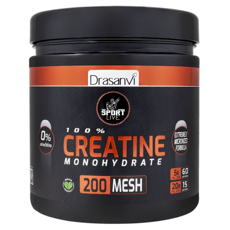 Creatina Monohidrato 200 Mesh 300G Sport Live Drasanvi