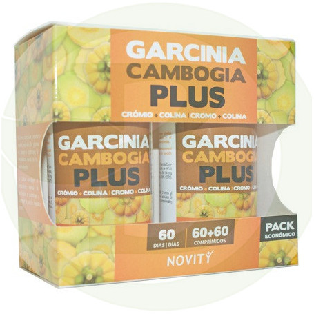 Garcinia Cambogia Plus 60 + 60 Comprimidos Pack Económico Novity - Dietmed