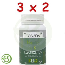 Pack 3x2 Electrolitos 60 Cápsulas Keto Drasanvi