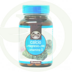 Calcio + Magnesio + Zinc + Vitamina D 90 Comprimidos Naturmil