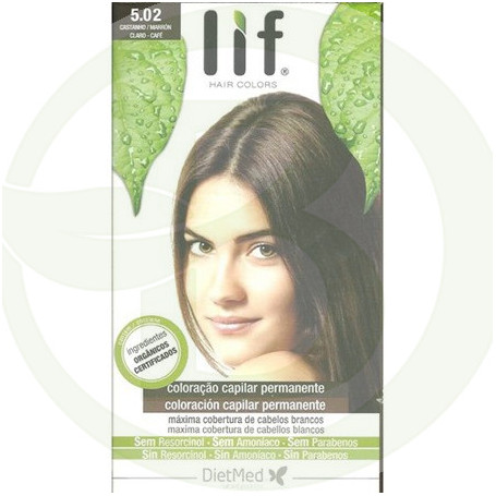 LIF Hair Colors 5.02N Marrón Claro Café Dietmed