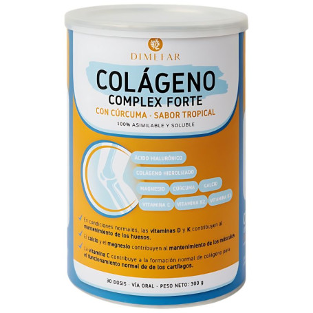Colageno Forte 300Gr Sabor Tropical Dimefar