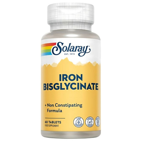 Iron Bisglycinate 60 Comprimidos Solaray