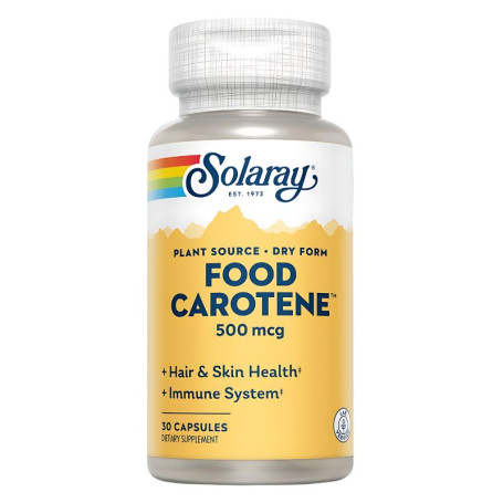 Food Carotene 500 Mcg. - 30 Perlas Solaray