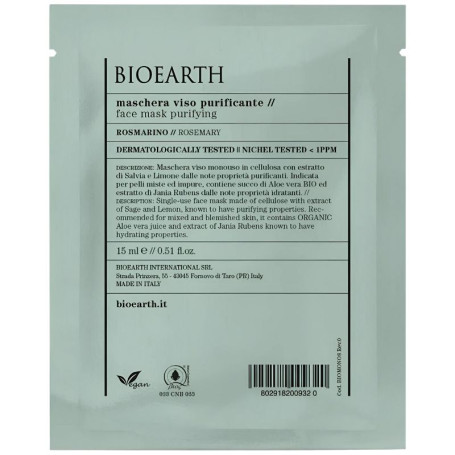 Mascarilla Facial Purificante con Romero Bioearth