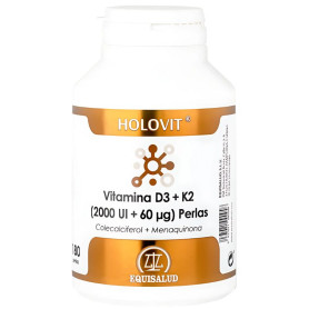 Holovit Vitamina D3 2.000Ui + K2 60Μg 180 Perlas Equisalud
