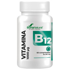 Vitamina B12 Liberación Sostenida 60 Comprimidos Soria Natural