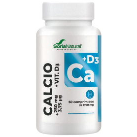 Calcio+Vit D3 Liberación Sostenida 60 Comprimidos Soria Natural