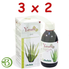 Pack 3x2 Yaravi 4 D-G Aloe Mar 250Ml. Derbos