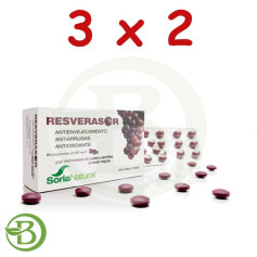 Pack 3x2 Resverasor Antioxidante compr. Soria Natural