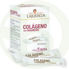 Colágeno con Magnesio 20 Sticks Fresa Ana Mª Lajusticia