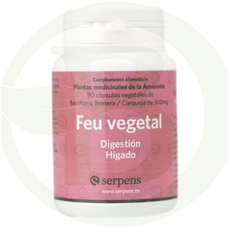 Feu Vegetal Baccharis Trimera 90 Cápsulas 300Mg. Serpens