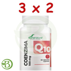 Pack 3x2 Coenzima Q10 60 Cápsulas Vegetales Soria Natural