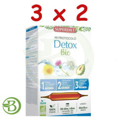 Pack 3x2 Protocolo Detox Bio 3 Fases X 10 Ampollas Superdiet