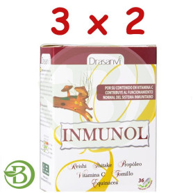 Pack 3x2 Inmunol 36 Cápsulas Drasanvi