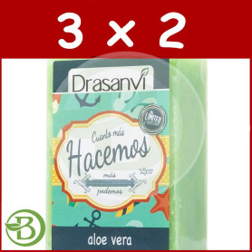 Pack 3x2 Jabón Aloe Vera 100Gr. Drasanvi