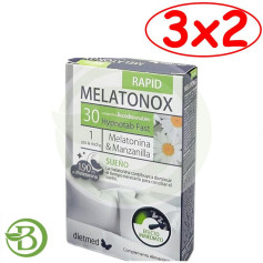Pack 3x2 Melatonox Rapid 30 Comprimidos Dietmed