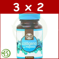 Pack 3x2 Colágeno Con Magnesio 600Mg. 90 Comprimidos Naturmil