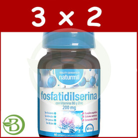 Pack 3x2 Fosfatidilserina Complex 200Mg 60 Cápsulas Naturmil