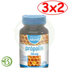 Pack 3x2 Própolis 500Mg 90 Cápsulas Naturmil
