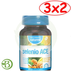 Pack 3x2 Selenio Ace 60 Perlas Naturmil