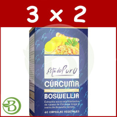 Cúrcuma y Boswellia 40 Cápsulas Vegetales Estado Puro