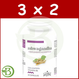 Pack 3x2 Aswagandha 60 Cápsulas Jellybell