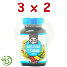Pack 3x2 Castaño de Indias 300Mg. 90 Comprimidos Naturmil