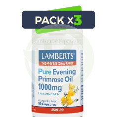Pack 3x Aceite de Prímula Puro 1000Mg. Lamberts