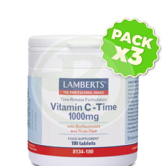 Pack 3x VITAMINA C 1000Mg. 180 LS TABLETAS LAMBERTS