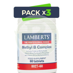 Pack 3x Methyl B Complex 60 Tabletas Lamberts