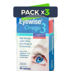 Pack 3x Eyewise Omega 3 60 Cápsulas Lamberts